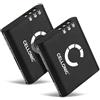 CELLONIC 2x Batteria compatibile con Ricoh GR III, GR IIIx, G900SE, DB-110 | 1100mAh, 3.6V, Ioni di Litio per Ricoh G900, WG-6