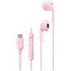 JVC HA-FR17UC-P - Auricolari USB-C tipo Bud con DAC integrato, suono nitido e meno rumore, perfetti per musica, smart working e studio da casa; leggeri e confortevoli - Rosa