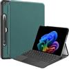 Generico DayQiQiPu Custodia per Microsoft Surface PRO 12 (12,0 Pollici) in Pelle PU Ultra Sottile, Guscio Protettivo con Supporto Pieghevole, Custodie Protettiva Multiangolo Antiurto - Verde Scuro