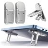 Generic Mini supporto per computer portatile, pieghevole e leggero, ergonomico, con raffreddamento ventilato, adatto per notebook e tastiere da 10 a 17,3 pollici, argento