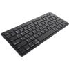 CONGARTENO Tastiera wireless ebraica compatta ultra sottile per computer e laptop, tasti silenziosi, compatibile con computer da ufficio e lavoro, colore nero