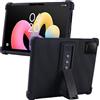 MEMELOKA Cover per TCL Tab 10L Gen 4 10.1 Pollici, Custodia Antiurto in Silicone Morbido Protettiva con Supporto[Protezione da Caduta], Nero