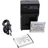Dot.Foto LI-50B, LI-50BA, LI-50BB Premium 925mAh Batteria (x2) & LI-50C tipo Caricabatterie USB Compatto per Olympus SP 810 800UZ u6010 u6020 u9010 SZ14 SZ16 D755 u1010 SZ30 SZ20