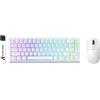 ATTACK SHARK X68 HE Tastiera Magnetica Cablata con X3 Mouse Gaming Wireless, Tastiera Rapid Trigger 8KHz, Precisione RT di 0,01 mm, Mouse SUPERLIGHT, Sensore PAW3395, 26.000 DPI -Bianco