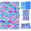 WINSKY Custodia per Samsung Galaxy Tab A 10.1 2016 SM-T580 / SM-T585, Galaxy Tab A6 PU Leather Folio Case, Portafoglio con Silicone Interno Case e Porta Carte（Auto Wake/Sleep）