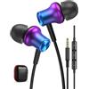 iMangoo Cuffie In Ear con Microfono per Xiaomi Redmi Note 13 11s 12 Pro 15C 14C 13C | Hi-Fi Stereo Auricolari con Filo Cuffie Magnetici Sport Cuffiette da 3,5mm per Samsung A15 A14 A23 A25 Moto g84 g14 g54 g77