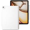 MAGEASY CoverBuddy - Custodia per iPad Air 11 (2024-2025) M3/M2, compatibile con tastiera magica, spessore e dissipazione del calore migliorati, con portapenne, bianco (pelle 5.0)