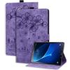 Succtopy Custodia Galaxy Tab A6 2016 10.1,Cover Pelle PU Flip Portafoglio con Porta Penna per Samsung Tab A 10.1 2016,Custodia Protettiva con Slot Card Galaxy Tab A6 SM-T580/SM-T585,Viola