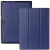 AKLiSa Custodia per tablet Lenovo Tab2 da 10,1 pollici, A10-70 A10-30 TAB3 10 Plus custodia protettiva in pelle intelligente (blu)