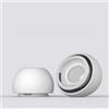 Generic 1 paio di gommini di ricambio bianchi per Airpods Pro, con foro per la riduzione del rumore e protezione antipolvere integrata, in morbido silicone (bianco, L)