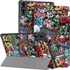 HEISHAYU Custodia per Xiaomi Redmi Pad Pro/Pro 5G / Poco Pad 12.1 Pollici 2024, Cover con Auto Sleep/Wake,Z-Graffiti