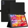AKNICI Custodia Cover per KADYBE D138C Tablet 10 Pollici, Pelle PU Cover Custodia Protettiva con Cinghia di Sicurezza e Magnete e Funzione di Supporto