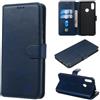 generale Compatibile per Huawei Y6 (2019) MRD-LX1F Dual/Custodia per Honor 8A Cover per Huawei Y6S Case Flip Libro Stand Gel Silicone TPU Eco Pelle Protezione Portafoglio Magnetica Porta Carte (Blu)