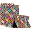 Generico DayQiQiPu Caso per Huawei MediaPad M5 PRO 10,8 Pollici CMR-AL19/CMR-W19 Custodia per Tablet Ultrasottile con Motivo della Serie Plaid colorato in Pelle PU Flip Custodia Protettiva,06