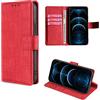 HUAYIJIE GKFGEY Flip Custodia per Doogee S40 PRO Cover Custodia Case [Rosso]