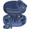 RSPK Cuffie Bluetooth Sport, Auricolari Bluetooth 5.4 con 4 HD Mic, Cuffie Wireless In Ear con ENC Cancellazione Rumore, IP7 Impermeabili Cuffiette Bluetooth, Cuffie Senza Fili con Ganci, Blu