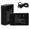 MXJFYY 2 pezzi 1300mAh LP-E17 batteria ricaricabile per Canon EOS RP,R8,R10,R100,Rebel,T8i,T7i,T6i,T6s,SL2,SL3,M3,M5,M6,200D,250D,77D,750D,760D,800D,8000D,KISS X8i fotocamera digitale