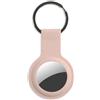 StilGut Custodia compatibile con AirTag, portachiavi con cover prottetiva di silicone liquido - Rosa