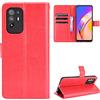 QiongniAN Cover per Oppo F19 PRO+ 5G,Custodia per Oppo A94 5G CPH2211 / F19 PRO+ 5G CPH2159 / Reno 5Z 5G Custodia Portafoglio in Pelle Flip Case Red