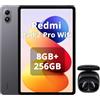 XIAOMI REDMI Pad 2 Pro,8+256 GB,12,1 2,5 K 120 Hz,batteria gigante da 12000 mAh (tipo), processore 4 nm,connettività continua,grigio grafite,WiFi,incluso cuffie smart incluse nero
