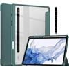 Acelive Custodia Cover Per Tablet Samsung Galaxy Tab S8 2022/Tab S7 2020 11 Pollici con S Pen Holder Trasparente