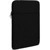 moex Custodia per tablet per Samsung Galaxy Tab S10 Ultra, con cerniera e scomparto per accessori, in tessuto di nylon, morbida imbottita, custodia protettiva minimalista Dash Case, nero