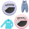 YOFDAL 2 Pezzi Custodie per AirTag per bambini, custodia nascosta in silicone con spille da balia per bambini, animali domestici, zaini e bagagli (Rosa/Viola)