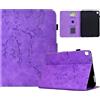 Generico DayQiQiPu Custodia per Apple iPad Air 3 2019/ iPad Pro 10,5 Pollici 2017 Guscio Intelligente Cover magnetica ribaltabile Caso Supporto Motivo fiori di prugno e Auto Wake/Sleep, Viola