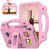 Sfulatdc Custodia per bambini per Lenovo M8 8, cavalletto regolabile e impugnatura antiurto, custodia carina compatibile con Onn 8 Gen 4 2024, TCL Tab 8 LE, rosa
