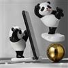 Generic Supporto per cellulare a forma di panda dei cartoni animati, per casa, ufficio, scrivania, tablet, supporto bradipo, B (9,5 x 10 cm)