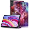 Yiernuo Custodia per Xiaomi Redmi Pad Pro 12.1 Pollici 2024 Tablet,Ultra Sottile Cover con Funzione Supporto e Auto Sveglia/Sonno,Galaxia