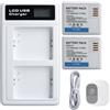 Prosishing 2 batterie ricaricabili da 2440 mAh con caricabatterie compatibili con le fotocamere Arlo Pro/Pro 2 VMA4400, VMC4030, VM4230, VMS3230, VM4030 e VM4030P (Arlo Pro/Pro 2)