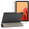 ebestStar - Cover per Samsung Galaxy Tab A7 10.4 T505 (2022, 2020), Custodia Protezione Flip Magnetica, Slim Case Sottile Pelle PU, Grigio + Vetro Temperato