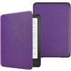 Generic Custodia per Kindle 6 (11a generazione, versione 2024/2022), pelle PU di alta qualità, ultra sottile e leggera, custodia protettiva resistente con funzione di spegnimento automatico, viola