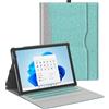 SSS·GRGB Custodia per Microsoft Surface Pro 11/10/9/8, diversi angoli di visione, con supporto stilo e custodia, compatibile con tastiera e docking station, ciano