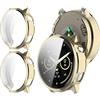 GIOPUEY Cover Compatibile con Garmin Venu 4 41mm, [2 Pezzi] Soft TPU, Shock Resistant Custodia - Gold+Gold