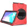 JCTek - Custodia antiurto per Galaxy Tab Active Pro 10.1 2019, resistente ibrida con supporto girevole a 360°, manico e tracolla per Samsung SM-T540/SM-T545/SM-T547 (rosso)