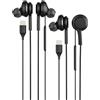 WASRUYI Cuffie USB C(2 pack)per phone 16 15 Auricolari con Filo compatibile per Samsung Galaxy S24 Microfono Sport Cuffiette Cavo Stereo HiFi Tipo C Cablate Headphones pad auricolare Tablet Android Cellulare