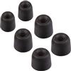 Xcessor Bullet FX-49 - Confezione da 6 auricolari di ricambio in schiuma confortevole, taglia S/M/L, colore: Nero