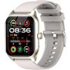 LAOYABB Smartwatch Uomo Donna, Sportivo Fitness Tracker con Effettua o Risposta Chiamate, 2.01 Intelligente Orologio con Contapassi/Cardiofrequenzimetro/Sonno, IP68 Smart Watch per Android iOS