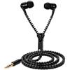 Peak Health Peak Power - Auricolari con cerniera e cavo anti-groviglio, cuffie stereo in-ear con jack da 3,5 mm placcato oro, compatibili con smartphone, tablet, laptop, lettori MP3 e dispositivi audio portatili