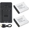 ENEGON Batteria sostitutiva (2 pacchi) e kit caricabatterie per Canon NB-6L, NB-6LH, CB-2LY e Canon PowerShot SX510 HS, SX500 IS, SX700 HS, SX280 HS, SX260 HS, SX170 IS e altre fotocamere