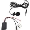 Ausi Cavo adattatore audio AUX musicale da 2 m con microfono adatto per Volkswagen RCD510 RCD310+ CD Bluetooth AUX Adattatore cavo musicale nero