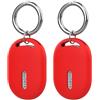 GIOPUEY 2 Pezzi Cover Compatibile con Xiaomi Tag, Cilicone Custodia, Ultrasottile Case Cover, Antiurto, Resistente ai Graffi - Rosso