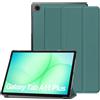 FDHYFGDY Cover per Samsung Galaxy Tab A11+/A11 Plus Custodia Protettiva, Nuova custodia protettiva antiurto ultrasottile in PU a tre ante con Funzione Auto Sleep/Wake - Verde
