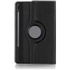 CASEGUARD Custodia in pelle con rotazione a 360° per Samsung Galaxy Tab S6 10,5 SM-T860/T865, colore nero