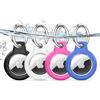 TNSNK Custodia per AirTag Portachiavi, Rose+Blue+Black+White | Impermeabile, chiusura girevole, antigraffio e antiurto, senza perdita di segnale. Per bici e animali. Materiale: PC+TPU.