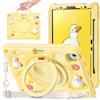 TECHGEAR BubblyToons - Custodia per bambini per Apple iPad Air 11 (M3 2025 / M2 2024), Air 11 4a e 5a, iPad Pro 11 (2018-2022), custodia morbida e robusta con supporto per mano ad anello, anatra