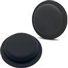 ZTVOWTO Custodia in silicone per Airtag, Custodia protettiva in silicone Airtag antigraffio con colla antitraccia di alta qualità 2 PZ (Nero)