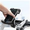 Generic Supporto per telefono da moto e bici, supporto per telefono cellulare da manubrio per bicicletta, supporto per telefono per scooter per iPhone 16, 15, 14 Pro Max, Galaxy, smartphone da 4,7 a 7,1